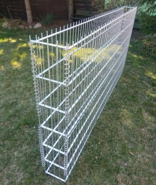 200 X 100 X 50 Galvanised Welded Gabion Box Stone Cage For Government Project