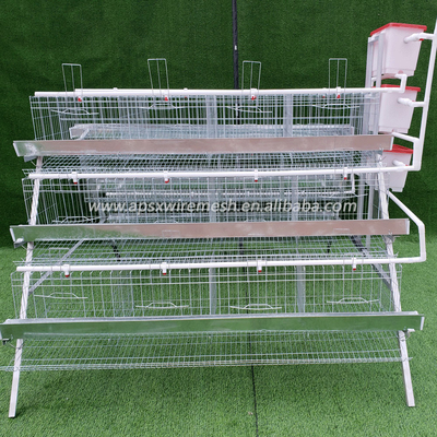 Poultry 3tiers A Type Layer Cage High Strength For Chicken