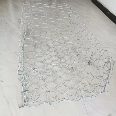 2*1*1 M Pvc Coated Gabion Baskets Hexagonal Cages Erosion Resistant