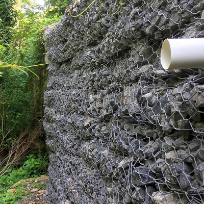 Easy Installation Gabion Basket With Soil/Sand/Rock Fill Bank Slope Protection Mesh