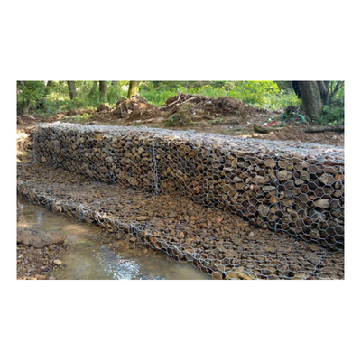 Anping Wholesale Galvanized 4*1*1 M Green Gabion Stone Basket For  Protecting Soil And Rocks