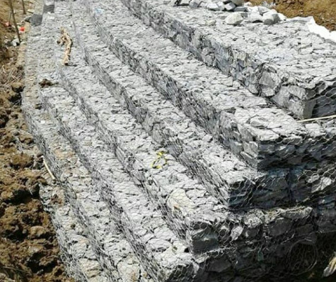 Gabion Basket Box Stone Cage Fenc Mesh River Bank Protection Wall Woven Gabion 2*1*1m 3*1*0.5m 400*100*100mm Gabion Wire