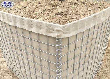 Military Defensive Barrier / Gabion Baskets Retaining Wall Eco - Friendly