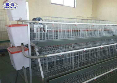 3 Tiers Layer Chicken Cage , A Type Battery Layer Cage Compressive Strength