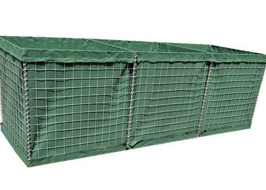 Low Carbon Steel Wire Mesh Gabion Box HESCO barrier System For Security And Defence Walls