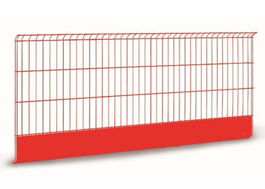 Q235 Steel Mesh Edge Protection Fencing With Toeboard For Building