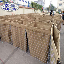 HESCO Defensive Barrier Retaining Wall Wire Mesh 4-5.0mm Wire Dia ISO9001 Certificated