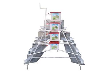 Galvanized 3 Tier 96 128 Birds Egg Chicken Layer Cage For Poultry Farm