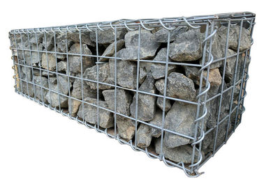 3mm Heavy Duty Galfan Cage Welded Mesh Gabions For Rock Retaining Wall