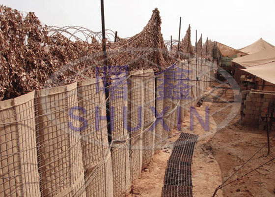 Military Protection Galvanized Wire Mesh Hesco Blast Walls Standard Size