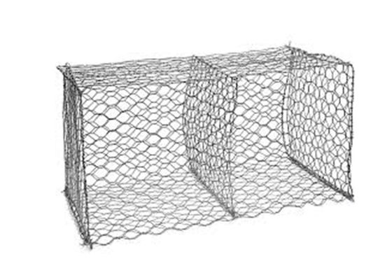 Galfan Rustproof Hexagon 7X9cm Galvanized Gabion Basket For Seawall Protection