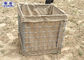 Hot Dipped Galvanized Defensive Bastion Wall / Welded Wire Gabion Baskets