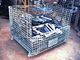 Transport Cargo Collapsible Wire Containers Hot Dipped Galvanized Stacking 4 Tiers