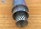 Welded Perforated Filter Tube , Smooth Flat Surface Perforated Metal Pipe