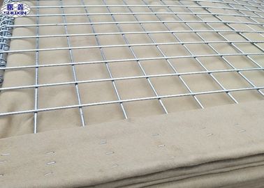 Welded Mesh Defensive Bastion Barriers 25 Years Life Duration Low Carbon Steel Wire