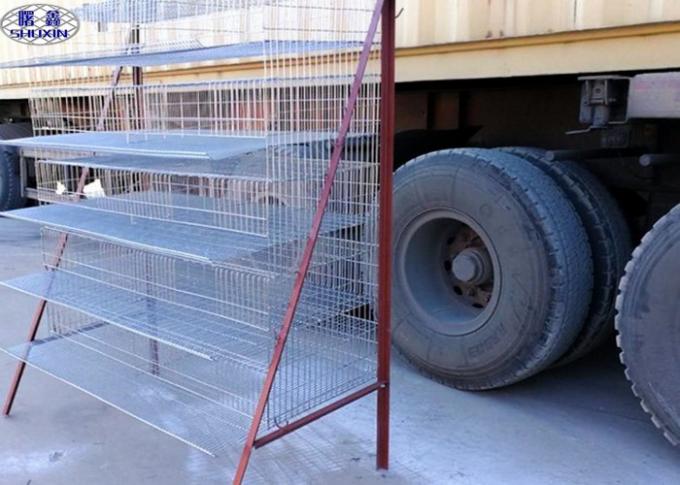 Welded Mesh Quail Laying Cage / Quail Poultry Layer Cages CE Certification