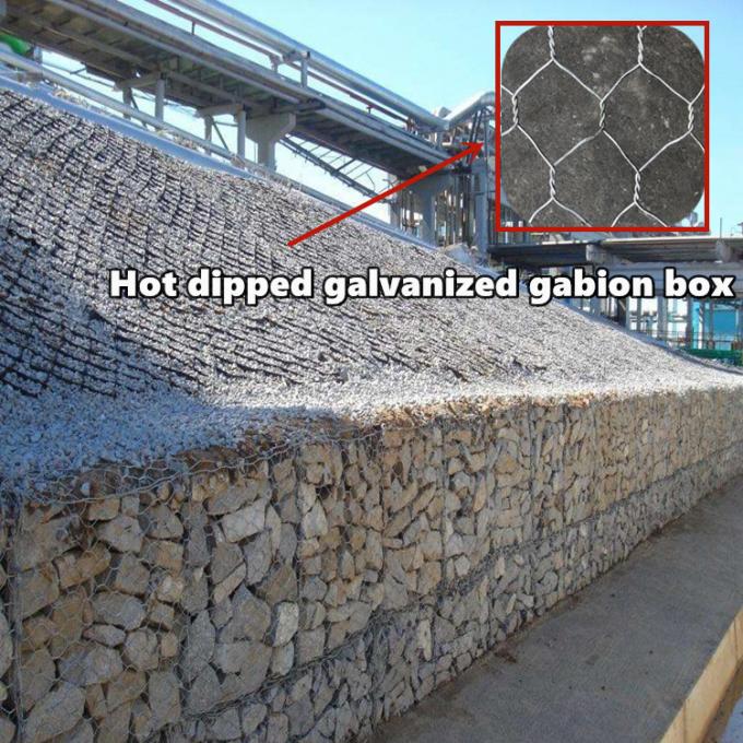 HOT DIPPED GALVANIZED HEXAGONAL GABION BOX GABION RETAINING WALL RIVER
