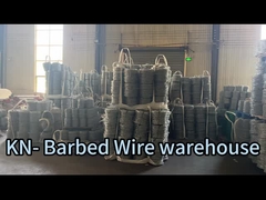Barbed wire mesh stock