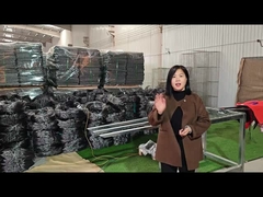 The tank barrier mesh is displayed before and after packaging