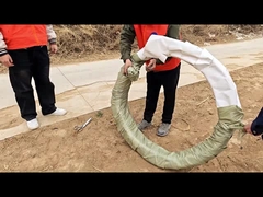Product unfolding effect demonstration of razor barbed wire