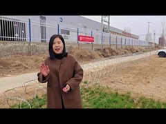 BTO razor barbed wire product on-site demonstration and explanation