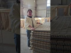 Galvanized Welded Gabion Lined with Geotextile Filled With Sand for Defensive Barrier Protection Wal