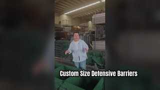 Defensive Barrier Customized Product Size Display