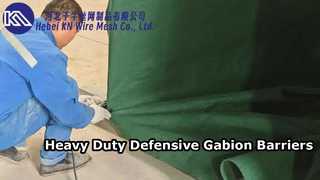 Heavy Galvanized Wire Mesh Weld Gabion Barriers System Defensive Barrier