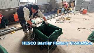 HESCO Defensive Barrier Manufacturing Process | From Raw Materials to Finished Product