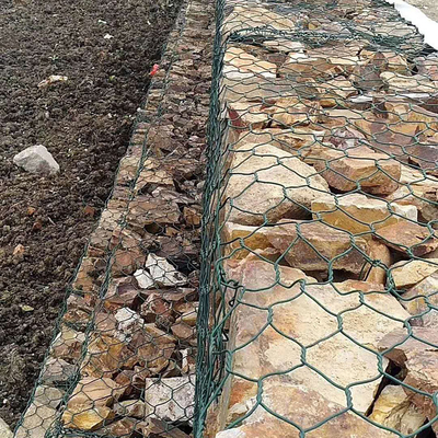 Pvc Grey 2x1x1m Gabion Mesh Basket 6x8 For Stone