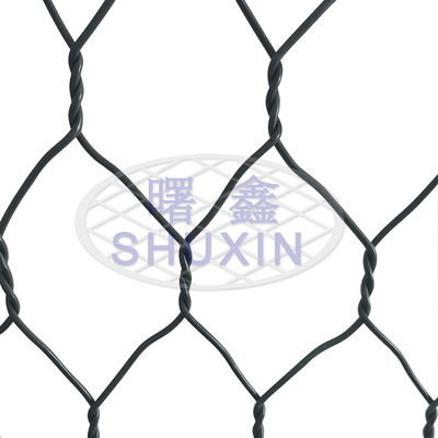 Galvanized 2mx1mx0.5m Stacking Gabion Baskets Hexagonal Iron Wire Mesh