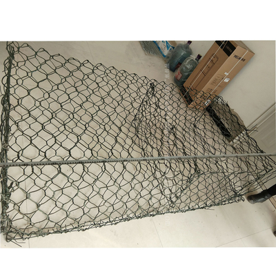Heavy Duty 8x10cm Pvc Coated Gabion Baskets Hexagonal Wire Mesh For Retaining