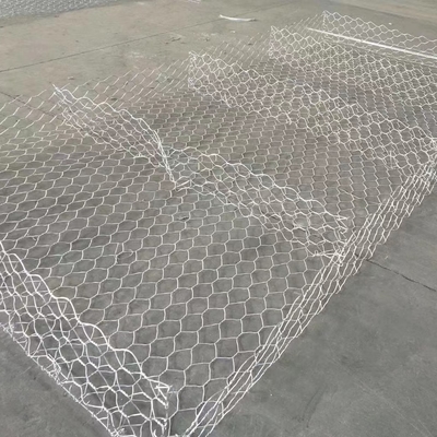 Galvanized 2x1x1 Gabion Box Pvc Coated 80×100mm Mesh Hole 275 Gsm Zinc Coating