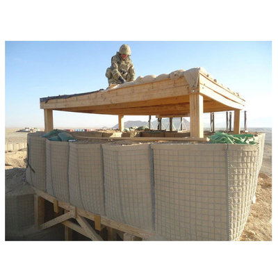 Portable Welded Square Military Sand Wall Hesco Barrier 3x3 Inches