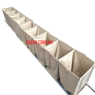 Sand Filled Mil 1 Military Hesco Barriers With Geotextile