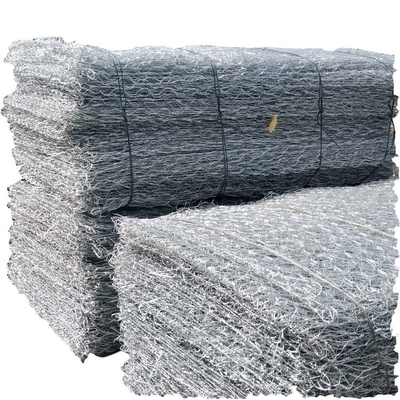 Hexagonal Woven Mesh Gabion Cages And Baskets Machine Weaving 80x100mm Hole 2.7mm