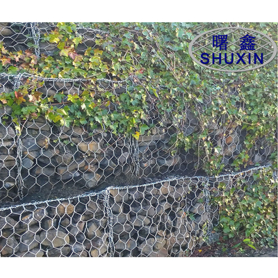 Pvc Coated Galvanized Gabion Baskets Garden Iron Wire Mesh 2*1*1m