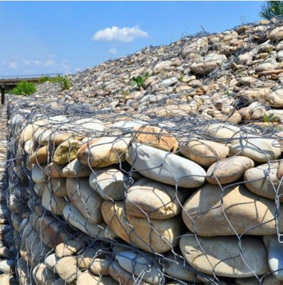 Gabion Stone Cage Used To Slow The Velocity Of Concentrated Runoff