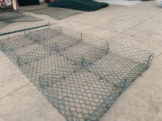 6X2X0.3M Galvanized Hexagonal Wire Mesh Gabion Mattress For River Wall Construction