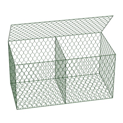 2.0-4.00mm Iron Wire Mesh Gabion Box Square Meter Gabion Wall Cages