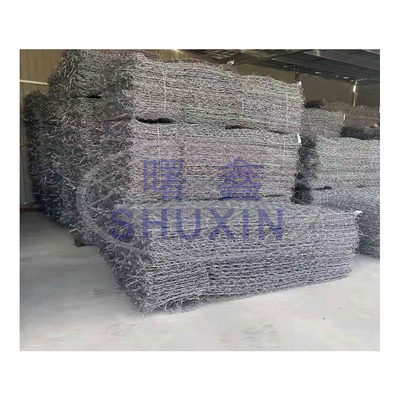 Weave Iron Wire Mesh  Gabion Box Retaining Wall Q195 Q235