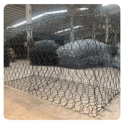 2.7mm Galvanized Wire Gabion Fence Baskets Double Twist