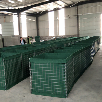 Shooting Club Galvanized Defensive Military Barrier Stackable As Shooting Range Construction