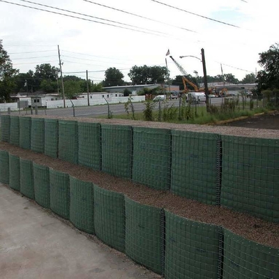 Galvanized Hesco Bastions As Protection Gabion Mesh Used Retaining Wall Barriers