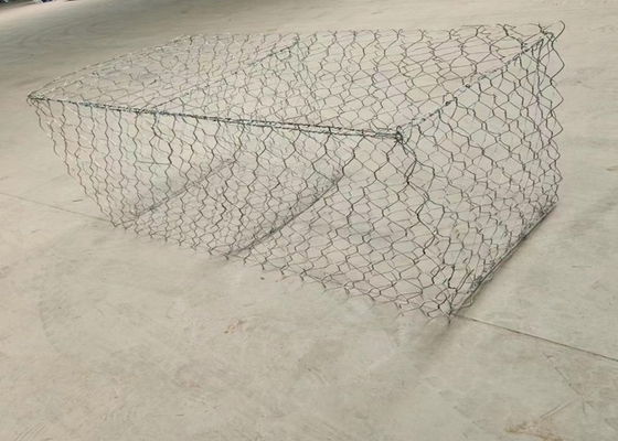 Hot Dipped Galvanised Gabion Boxes 2*1*1 Hole Size 80*100 Diameter 2.7mm