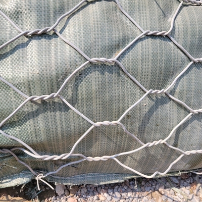 Galvanized 2.7mm Gabion Box 2x1x1m 3x1x1m 80x100mm Hexagonal