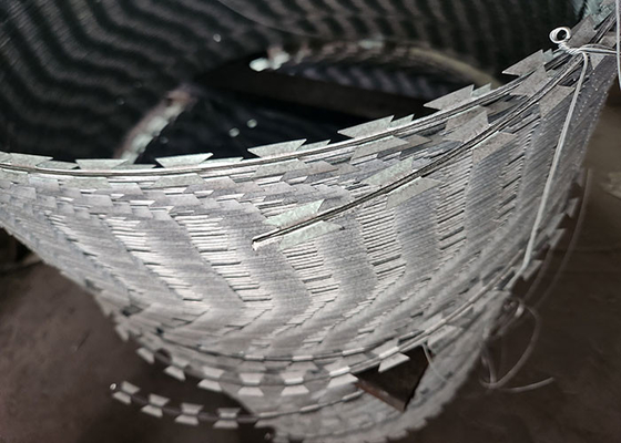Double Twisted Galvanized Steel PVC Coated Razor Fencing Wire Wall Spike Directly Sourced