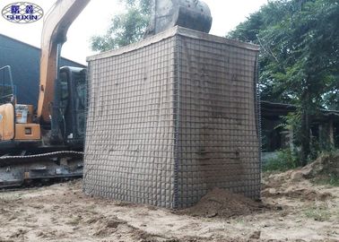 Galvanized Steel HESCO Defensive Barrier / Mesh Galvanized Gabion Box