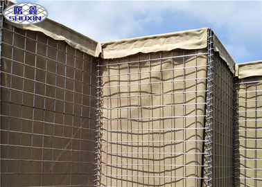 Military Sand Filled Barriers / Gabion Defence Barriers 3 Years Warranty