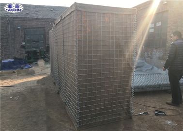 Welded Wire Mesh Gabion Box Bastion Sand Filled Type Beige Geotextile Cloth